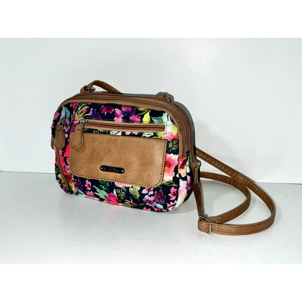 MultiSac Zippy Triple Compartment Crossbody Bag